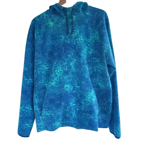 Men's Old Navy Fleece Hoodie. Blue Green. LG - Picture 1 of 7